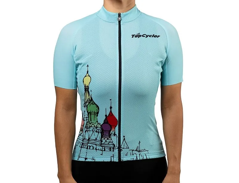 Джерси ASSOS WOM TopCycler СОБОР Бирюзовый - велосипедные джерси - фото