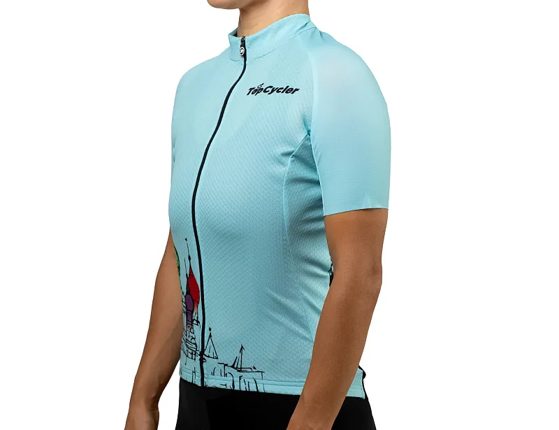 Джерси ASSOS WOM TopCycler СОБОР Бирюзовый - велосипедные джерси - фото