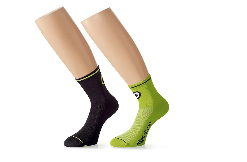 Носки ASSOS milleSock_evo7 - 2 pairs python Green