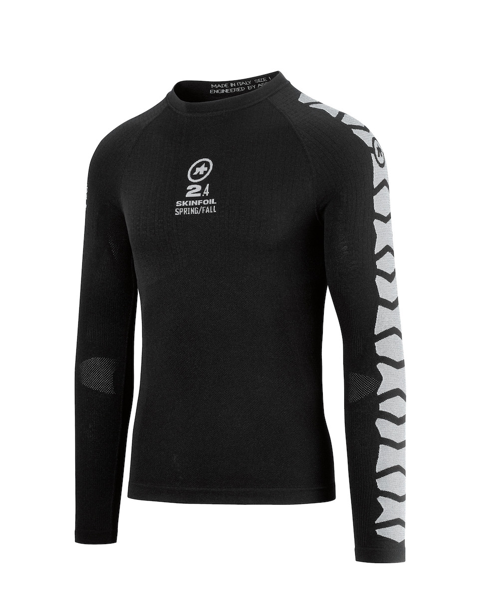 Термомайка с длинным рукавом Унисекс ASSOS LS.skinfoil Spring/fall evo7 blackSeries